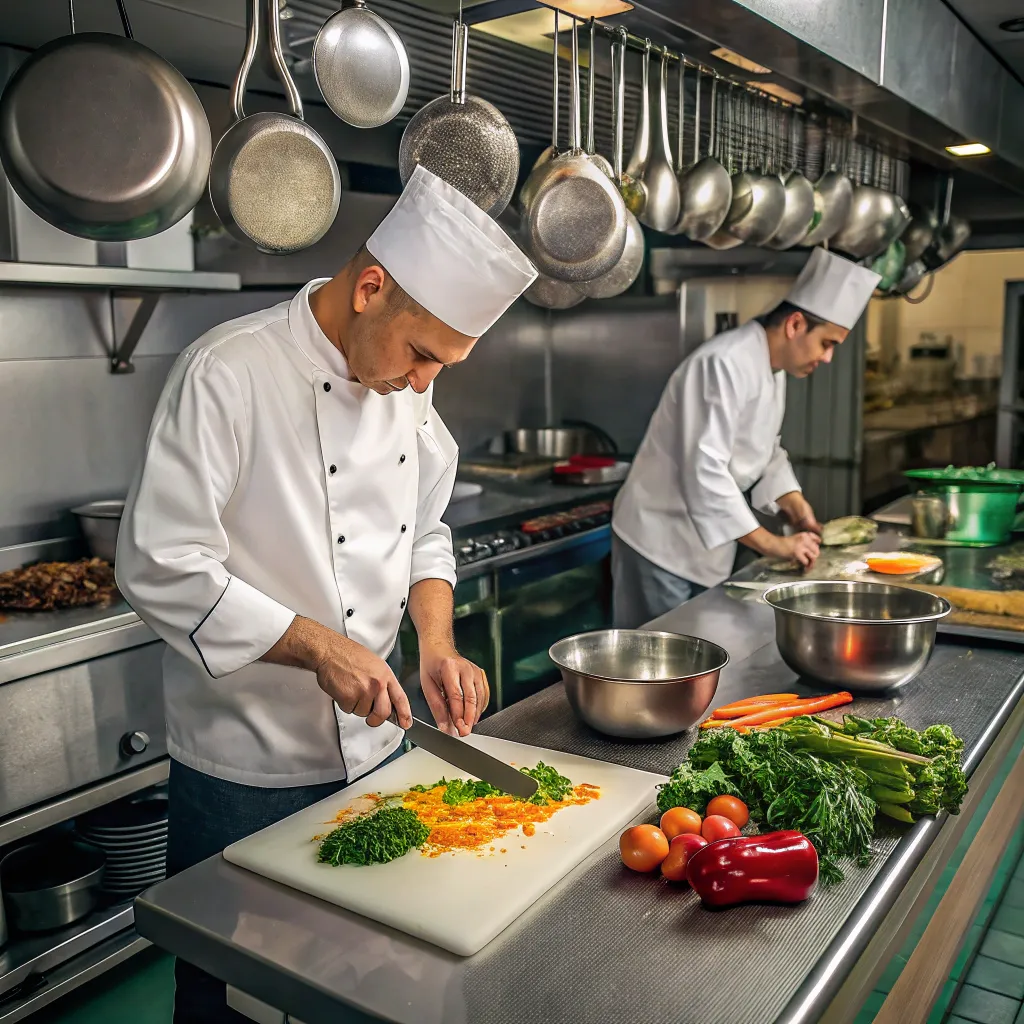 Chefs in a kitchen